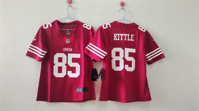 Women's San Francisco 49ers #85 George Kittle Red Vapor Stitched Jersey,We sell and wholesale Women's San Francisco 49ers #85 George Kittle Red Vapor Stitched Jersey on line form chian!